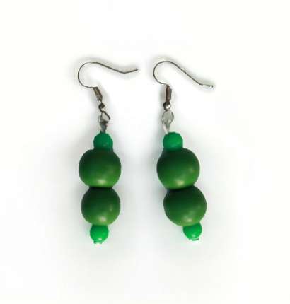 Laposh African Green Earrings